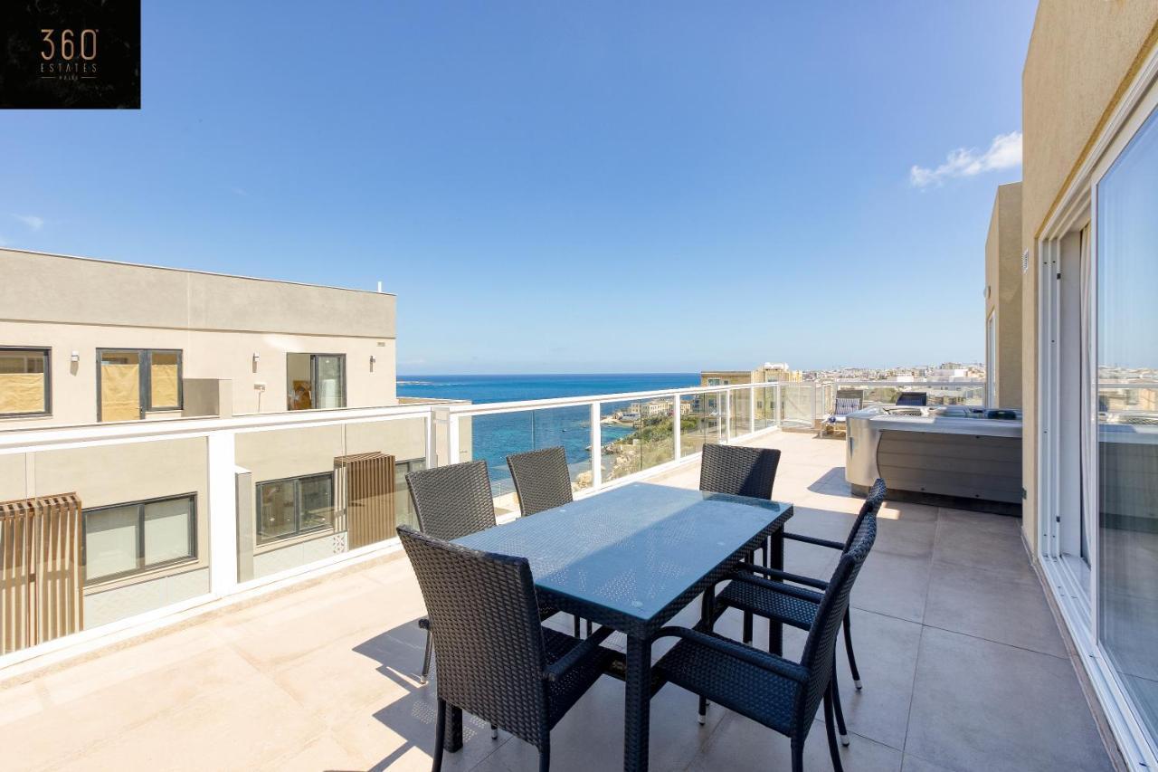 Lux Sea Front Penthouse With Breathtaking Views In St Pauls By 360 Estates Διαμέρισμα Σεντ Πόλς Μπέι Εξωτερικό φωτογραφία